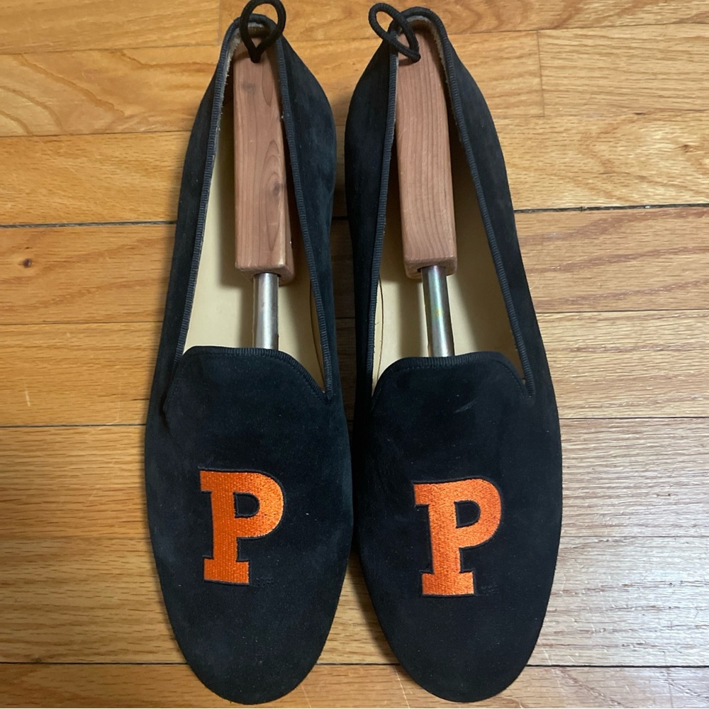JP Crickets Princeton ‘P’ Men’s Velvet Loafer Made in Italy Size 12